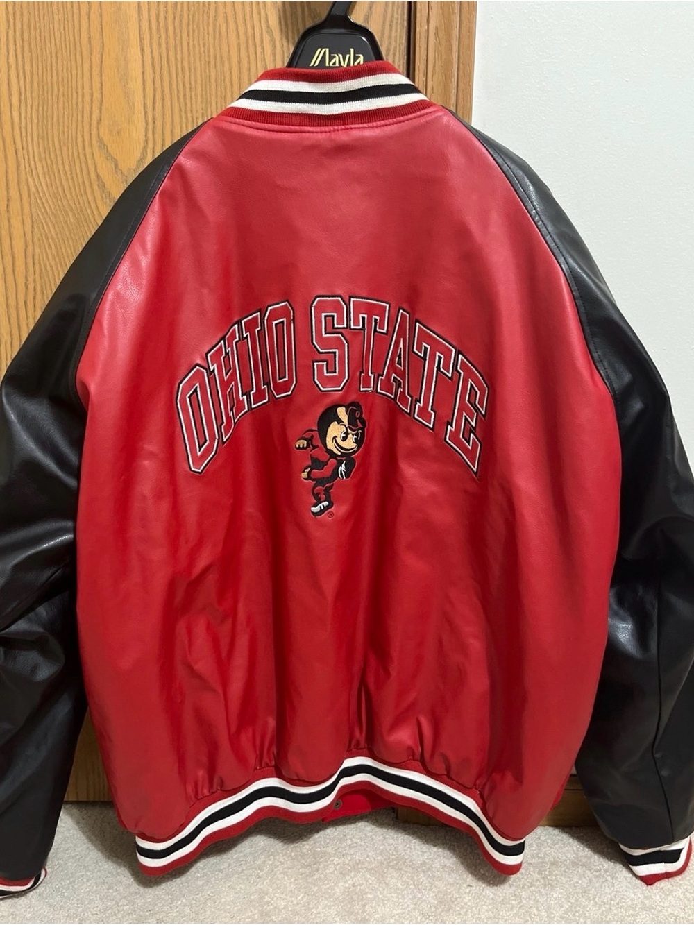 Steve & Barry's Bright Red Satin Bomber Jacket - XL